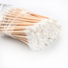 Eco-Friendly Bamboo Cotton Swabs with Wooden Handles (Pack of 20)