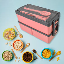 Plastic 3 Layer Leak Proof 3 Compartment Lunch Box for Office (1 Pc)