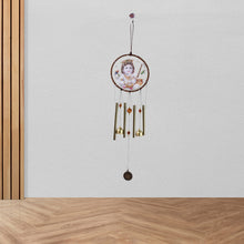 Krishna Medallion Dream Catcher Wind Chime Pendant Wall Hanging - Spiritual Home Decor