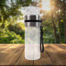 Glass Tea Infuser Bottle. Double Wall Outdoor sport Glass water bottle (550ml)