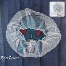 Cute Cartoon Character Fabric Mesh Fan Cover (1 Pc / Mix Design)