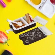 Airtight Lunch Box - 2 Compartment, Leak-Proof, Food-Grade Material, Modern Compact Design with Spoon