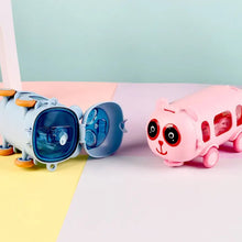 Bus Shape Water Bottle for Kids with Strap (500 ML Approx / Mix Color / 1 Pc)