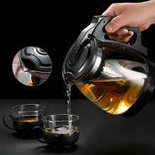 Flame Proof Glass Kettle & Cup Set With Strainer High Quality Kettle Set For Home & Café Use (4 Cup & 1 Kettle) (24 Pc MOQ)