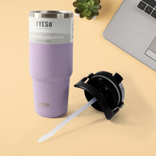 Stainless Steel Vacuum Insulated Coffee Cups Travel Mug With Straw (900 ML Approx / 1 Pc)