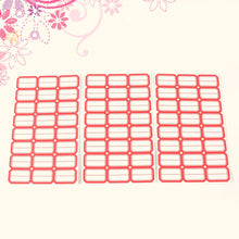 Multipurpose Blank Label Sticker Sheets Red Border Self-Adhesive Writable Stickers for Bottles (50 Sheet)