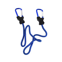 Carabiner Bungee Cords with Hook Tie Downs Luggage Strap Carrying Bag Secure (1 Pc / Mix Color)