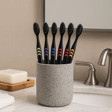 Soft Toothbrush With Plastic Round Box for Men and Women, Kids, Adults Plastic Toothbrush (10 pcs Set)