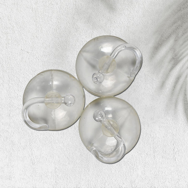 Transparent Rubber Vacuum Hangers for Bathroom, Kitchen, and Wall