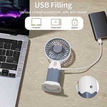 Mini Fan Rechargeable Table Fan Handheld Fan USB Fan Desk Fan Cooling Fan For Home , Office , Car, & Multi Use Fan (Battery Not Include)