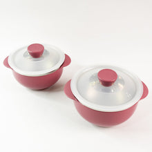 Apex Premium Plastic Serving Bowl Set with Lids (2 Pc)