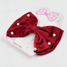 Hair Bow Knot Clip Suitable For Girls (1 Pc / Multicolour), Hair accessories