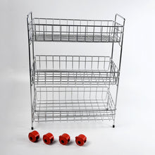 3-Tier Stainless Steel Kitchen Trolley , Fruit & Vegetable Rack