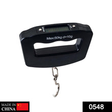 Black Digital Portable Luggage Scale with LCD Backlight (50 kg)