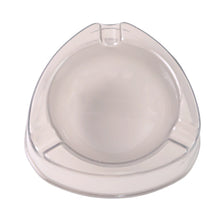 Oblivion Transparent White Ashtray with Cigarette Holder Grooves – Modern Smoke Disposal Tray (1 Pc)