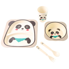 Eco-Friendly Panda-Themed Kids Dinnerware Set (5 Pc)