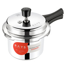 Aluminium Rays Aura Pressure Cookers With Outer Lid (1.5 Litres / 5-Year warranty, ISI Number :- 2347, BIS Number :- CM/L -7600164310