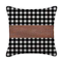 Pillow Covers, Leather & Cotton Cushion Covers (19 × 12 Inch / 1 Pair / 2 Pc)