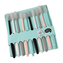 Kids Adults Ultra Soft-bristled Toothbrush With Cover (10 Pcs Set)