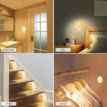 8 LED Night Lights With USB Charging & Double-Sided Adhesive Pads (1 Pc)