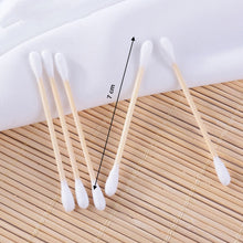 Eco-Friendly Bamboo Cotton Swabs with Wooden Handles (Pack of 20)
