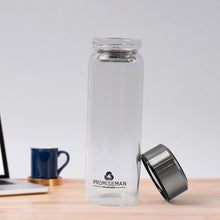 Outdoor sport Glass water bottle With Steel Lid / 500 ML Approx)
