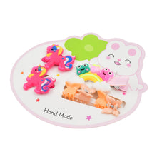Cute Cartoon Plush Hairpin Set (7 Pcs Set / Mix Colour), Hair accessories