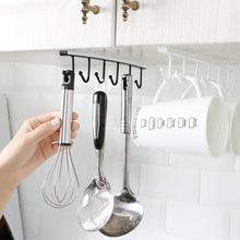 Metal Multifunctional Cabinet Storage Organize 6 Hook Rack For Hanging (1 Pc / Big)