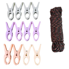 Cloth Drying Rope with Clips – Convenient and Durable Hanging Solution (12 Pc)