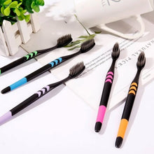 Soft Toothbrush With Plastic Round Box for Men and Women, Kids, Adults Plastic Toothbrush (10 pcs Set)