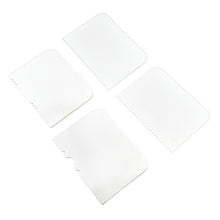 Plastic Cake Scraper Cake Decorating Pastry Baking Tool (4 Pcs Set)