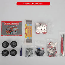 Metal DIY Fire Truck Building Blocks for Kids (Fire Truck / 292pcs of truck tool / 1 Set)