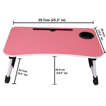 Multi-Purpose Foldable Laptop Desk for Study & Reading (Pink)