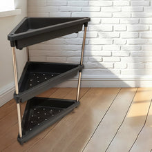 3-Layer Multipurpose Plastic Corner Storage Rack