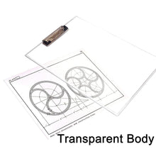 Transparent Premium Exam Pad with Centimeter Measuring Side for Students