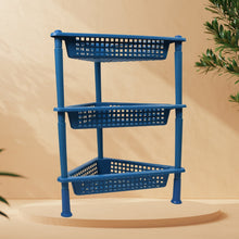 Triangle 3-Tier Plastic Storage Rack for Kitchen, Bathroom & Office
