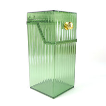 Square Plastic Storage Box with Flip Lid (1 Pc)