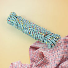 Clothesline Rope with 6 Clips – 6 Meter Approx Heavy Duty Laundry Drying Rope with Clip