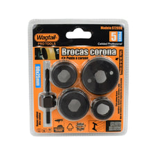 32 / 38 / 44 / 54 mm Hole Saw Cutter with Mandrel 32-54 mm (5 Pcs Set)