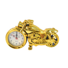 Golden Motorcycle Shape Alarm Clock, Motor Table Clock for Home Decor (1 Pc)