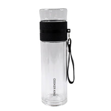 Outdoor Sport Glass Water Bottle With Steel Lid / 500 Ml Approx)