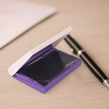 Yashu Plastic Stamp Pad Violet Ink, Quick-Dry Refillable Pad (1 Pc)