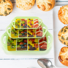 Serving Tray Set (Pack of 3 Pcs) (Small, Medium, Large) (Multicolour)
