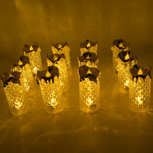 Gold LED Flameless Candles for Decor & Gifting (12 Pc MOQ)