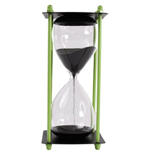 Glass & Stainless Steel Decorative Sand Timer 19 cm (1 Pc) (2 Minute Approx)