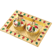 Rakasha Bandhan Special Puja Thali, Kumkum Thali Holder, Pooja Return Gift, Indian Housewarming Gifts, Brother / Bhai / Bhabhi / Sister / Family Rakhi for Rakshabandhan, Diwali