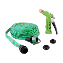 Approx 10 Meter Flexible Garden Water Pipe with High-Pressure Spray Nozzle
