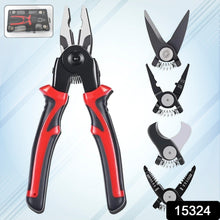 5 in 1 Wire Stripper Pliers Set, Soft Grip, Anti-Slip, Alloy Steel, Cutting, Gripping, Stripping