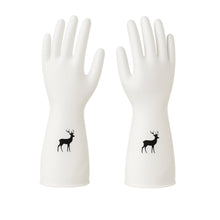 Reusable Deer Print Rubber Cleaning Gloves (1 Pair )