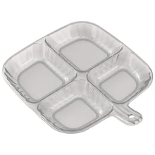 Plastic Kitchen Trays for Serving (4 Compartment / 1 Pc)